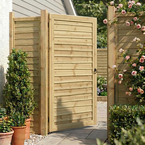 Wooden garden gate - wooden,