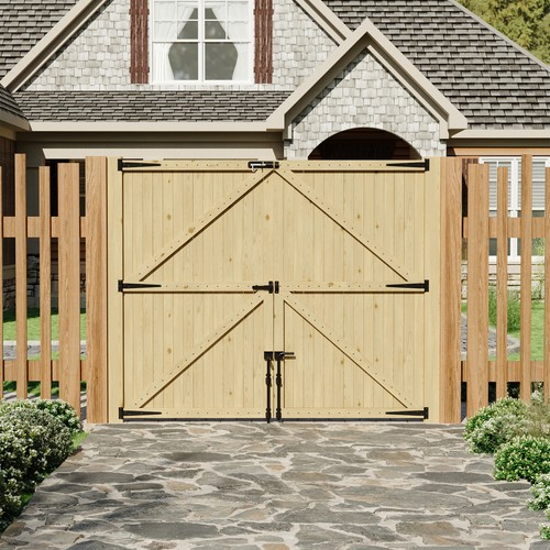 Garden gates driveway - garden,