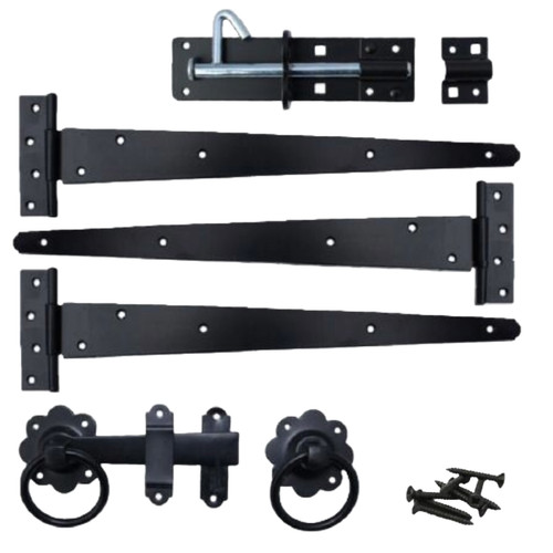 Garden side gate fixing - side, kit