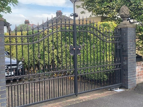 Driveway metal gate double - driveway, ,