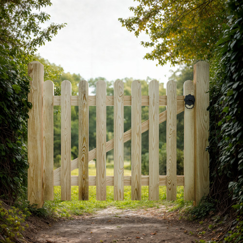 Pressure treated picket side - pressure,