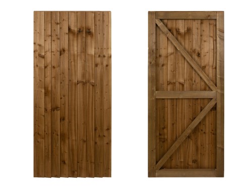 Wooden side gate garden fence - wooden,