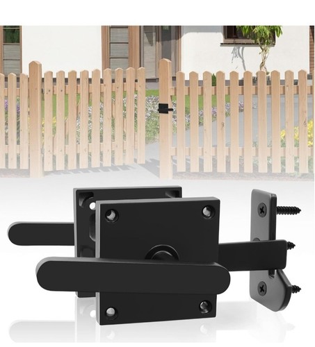 Double side gate latch black - side,