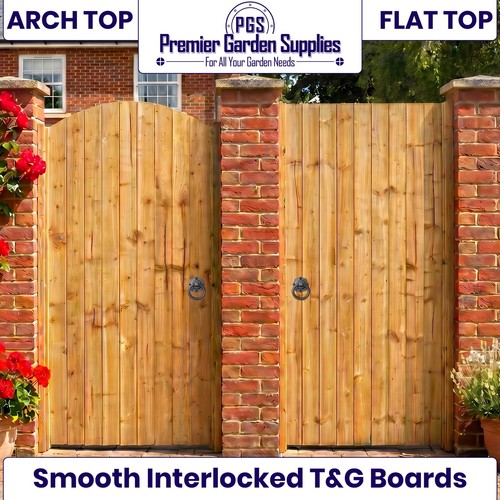 Wooden garden gate - gate, 6ft