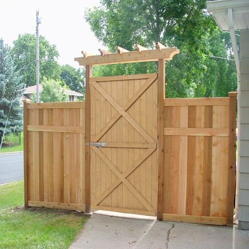 183cm wooden garden gate - wooden,