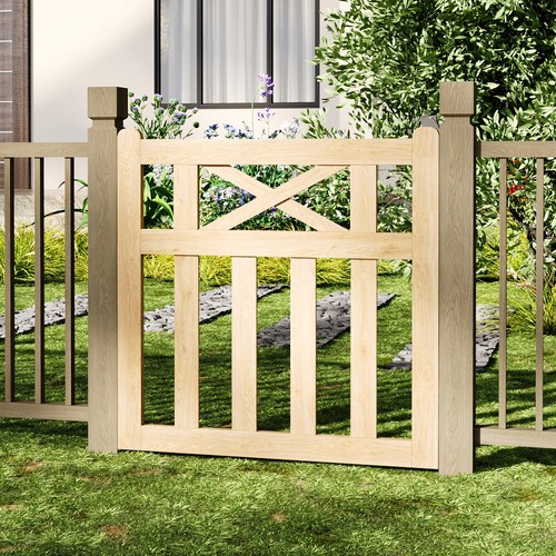 Wooden side garden gate - wooden,