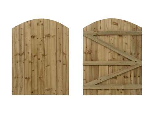 Wooden side gate - side, garden