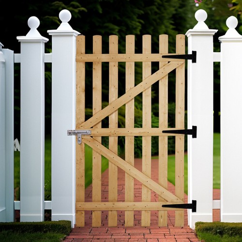 Garden gate wooden pedestrian - gate,