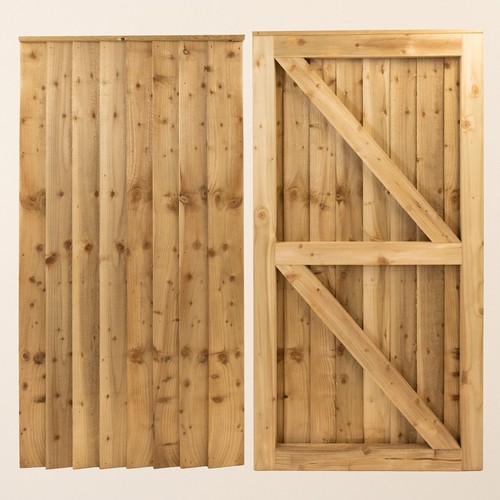 Wooden garden side gate - garden,