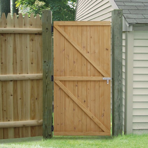 6x3ft wood gate garden - 6x3ft,