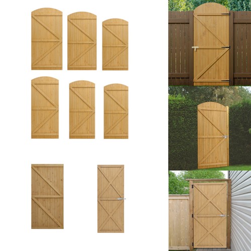 Wood garden gate - wood, curved/flat