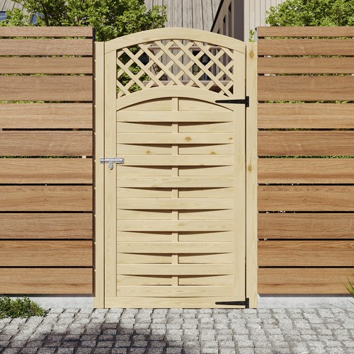 Wooden gate garden pedestrian - garden,
